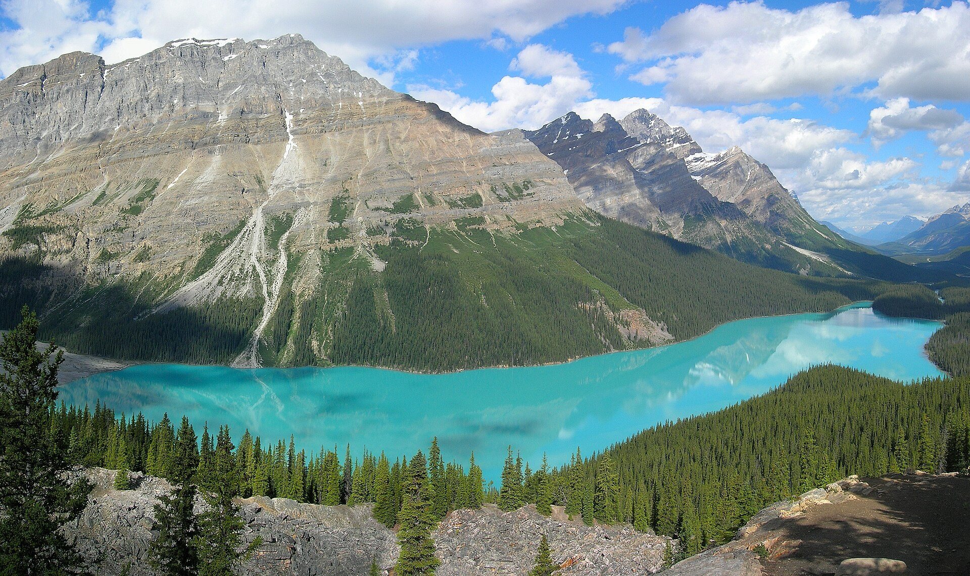 Peyto Lake im Banff National Park, Kanadische Rocky Mountains